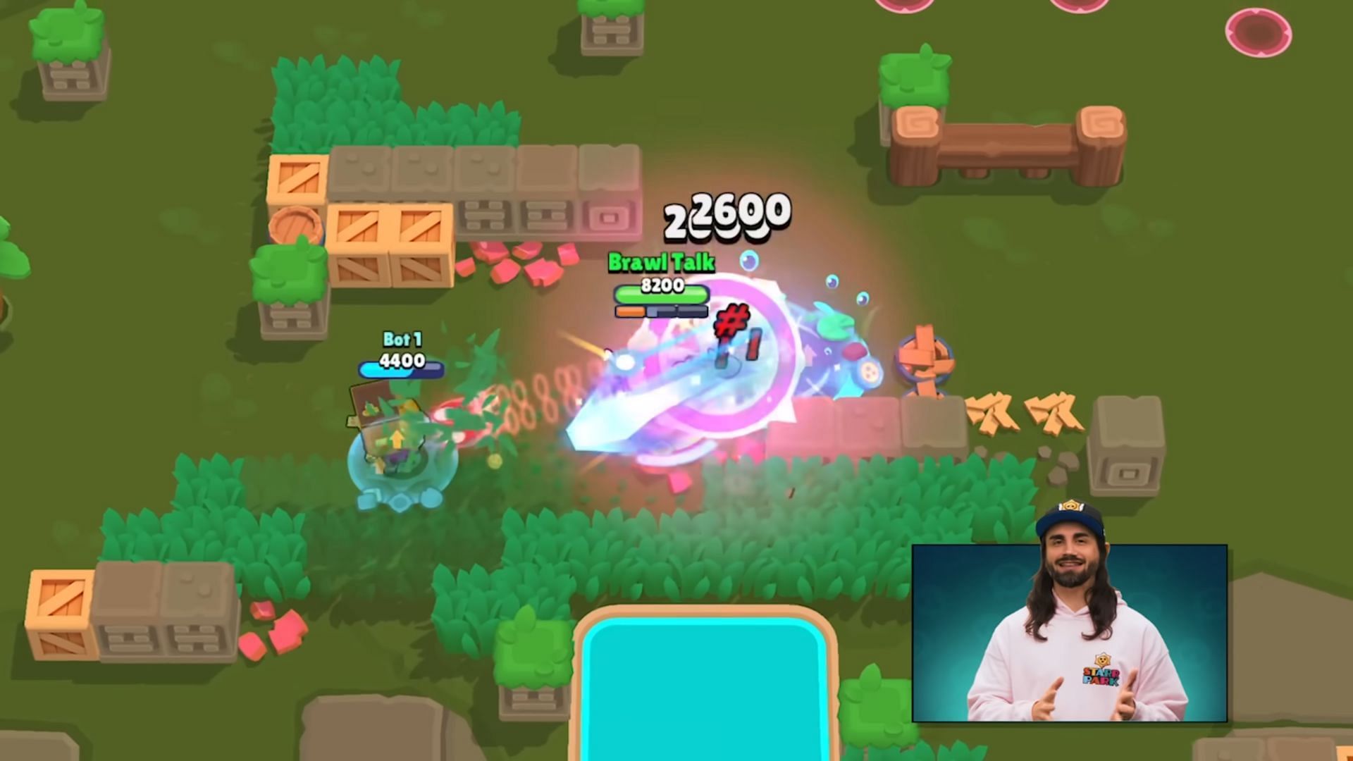 Alli uses her main attack (Image via Supercell)